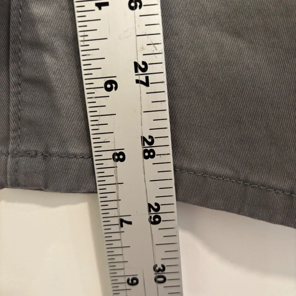 UNTUCKit Mens Straight Fit Grey Chino‎ Pants 35x30 Cotton Stretch 5-Pocket